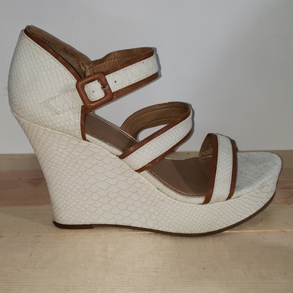 White wedge sandals - 255 - Picture 3 of 13